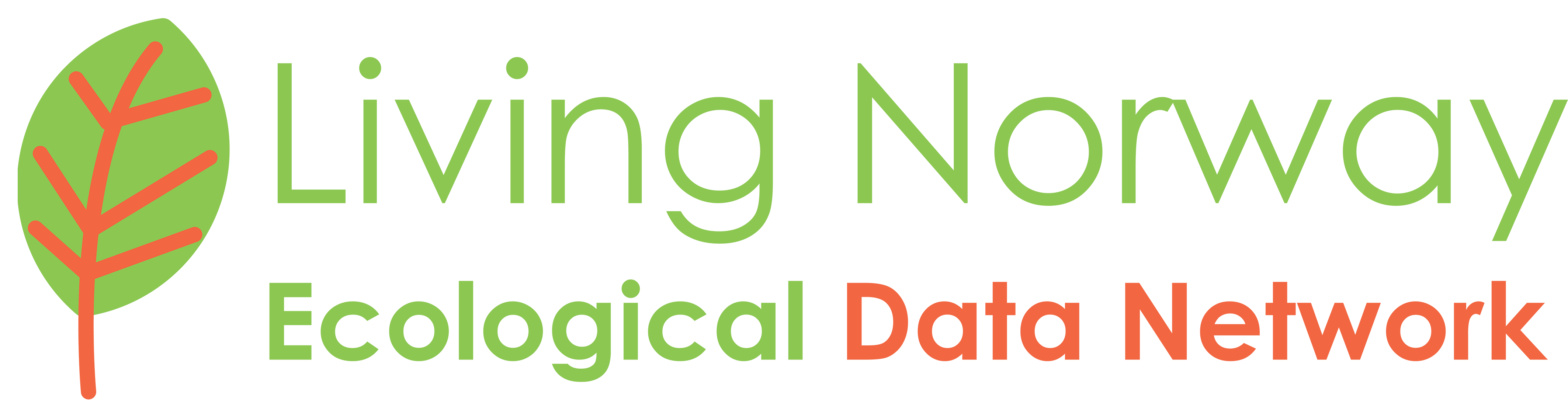 Living Norway logo, has a leaf on it